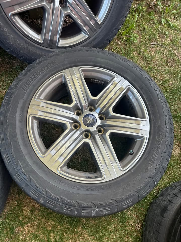 Set of OEM 20” Ford F150 Rims on Hankook All Terrain Tires - photo 2
