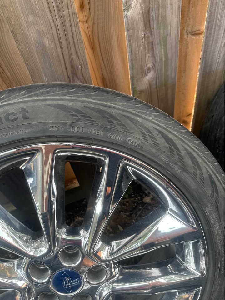 Set of OEM 19” Ford Escape Rims On Continental Tires - photo 5