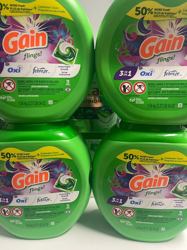 Gain Flings Laundry Detergent Pacs, Moonlight Breeze image indicator(2)