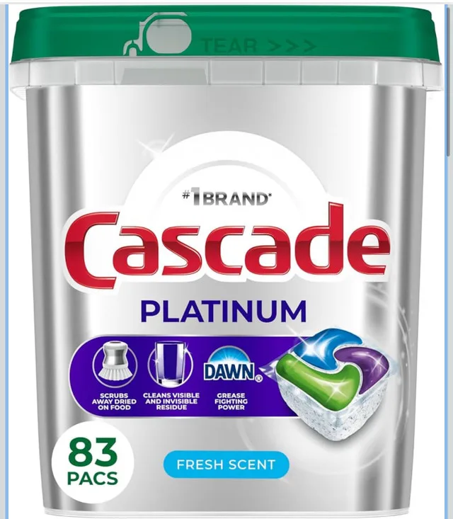 Cascade Platinum Pods, Dishwasher Detergent, Dish Dete image indicator(2)