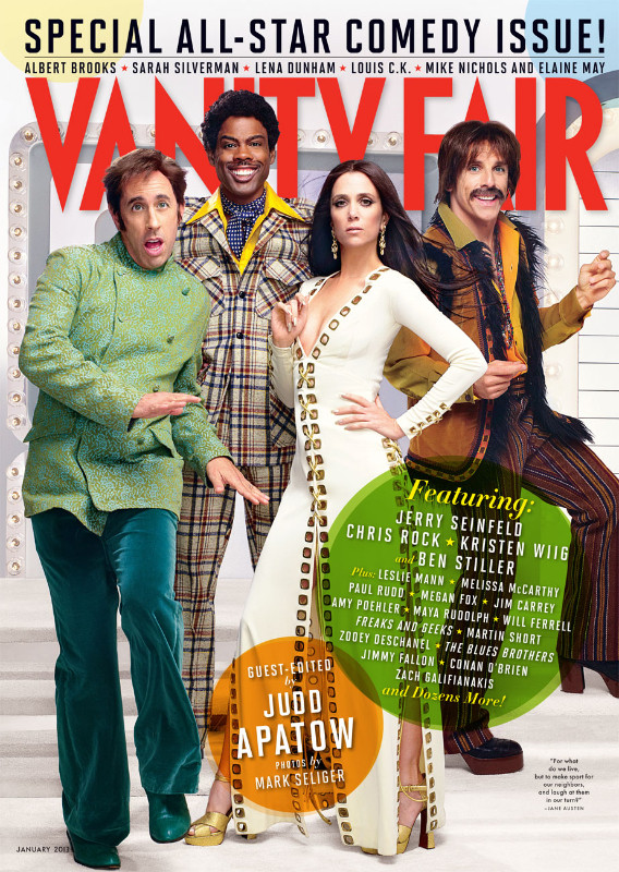 Vanity Fair Magazine January 2013: JERRY SEINFELD MEGAN FOX