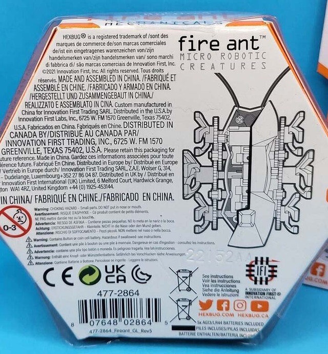 Hexbug Fire ant Micro Robotic Creature with Remote #477- - photo 2