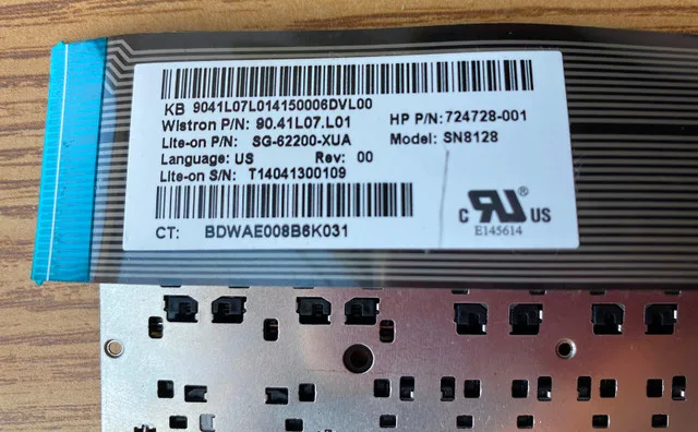 Laptop Keyboard HP Split X2 13-M000 13-M100 X2 732298-161 SN8128 image indicator(3)