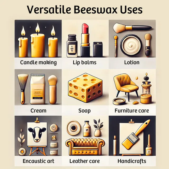 Natural Yellow Beeswax for Candles, Lip Balms & Skincare 5lb image indicator(2)