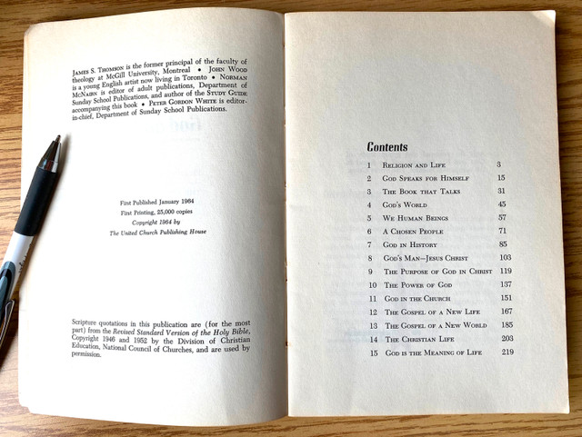 God and His Purpose by J.S. Thomson 1964 - photo 2