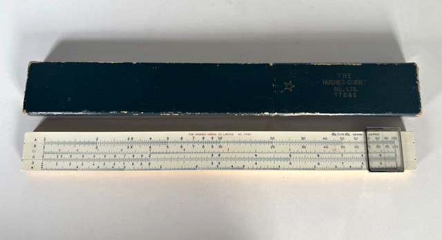 Vintage Hughes-Owens 1768C Ruler in Box