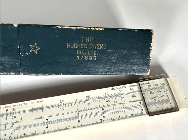 Vintage Hughes-Owens 1768C Ruler in Box image indicator(2)
