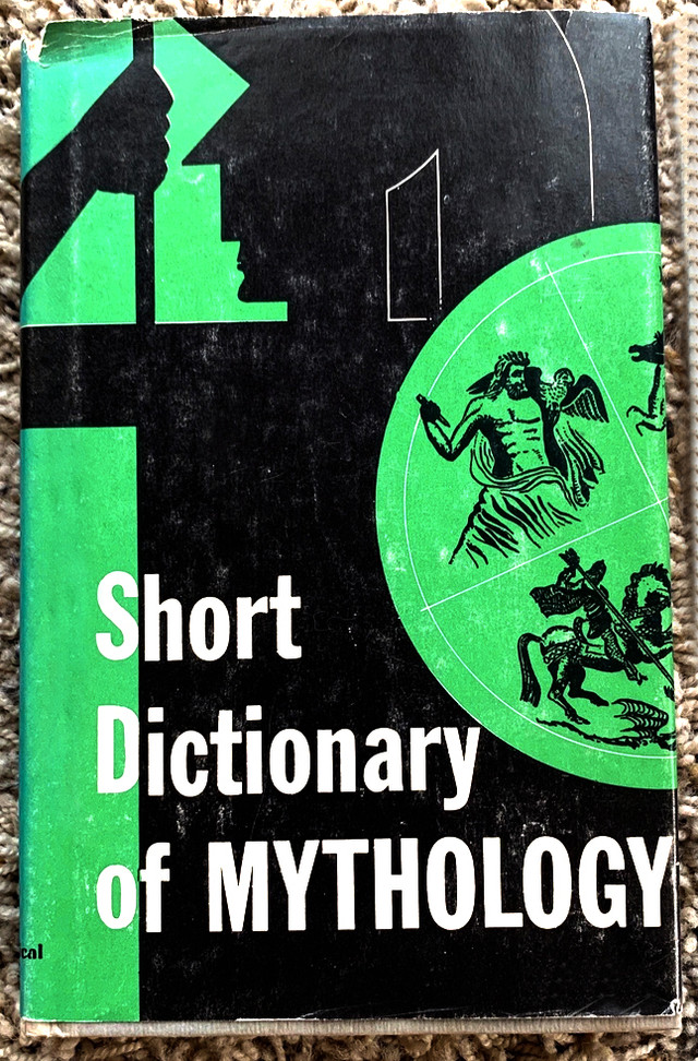 Short Dictionary of Mythology, hardcover by P.G. Woodcock 1953