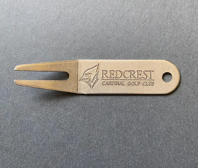 VTG. Golf Divot Metallic Repair Tool REDCREST CARDINAL GOLF CLUB thumbnail