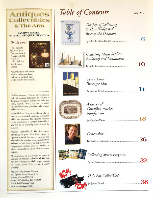 Antiques Collectibles & The Arts Canadian Magazine - photo 3