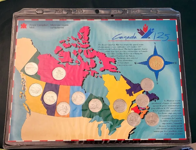 Collectible Vintage 1992 'Canada 125' Cent/Dollar thumbnail