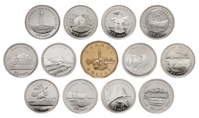 Collectible Vintage 1992 'Canada 125' Cent/Dollar image indicator(2)