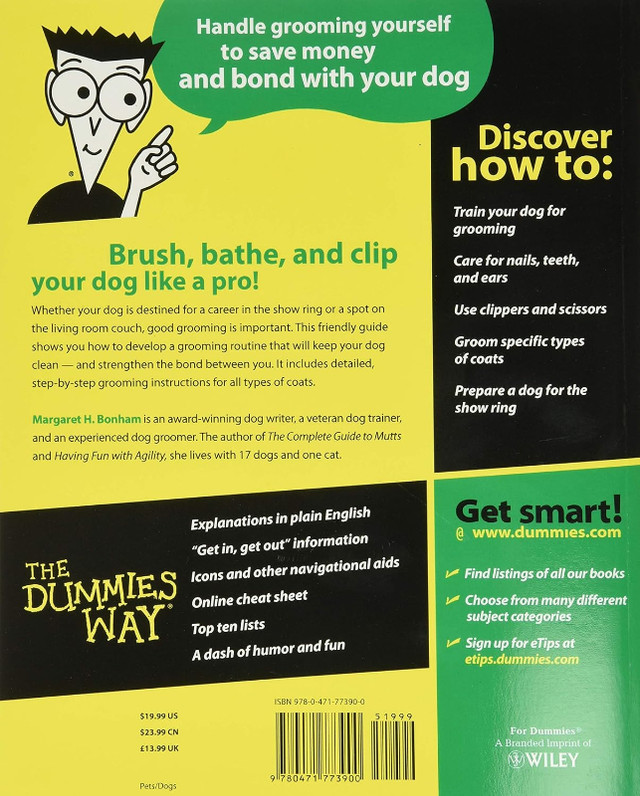 Dog Grooming for Dummies, paperback by Margaret H. Bonham - photo 2