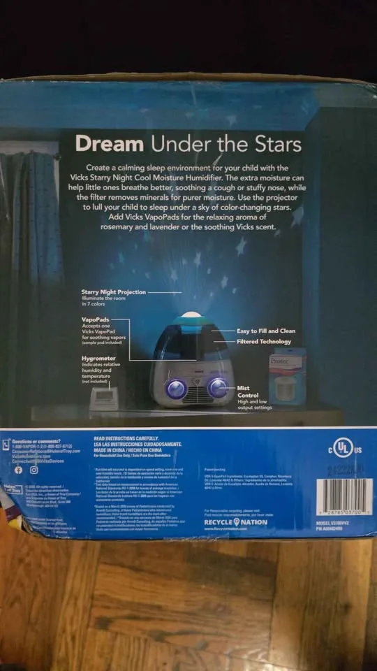 Vicks Starry Night Cool Moisture Humidifier image indicator(3)