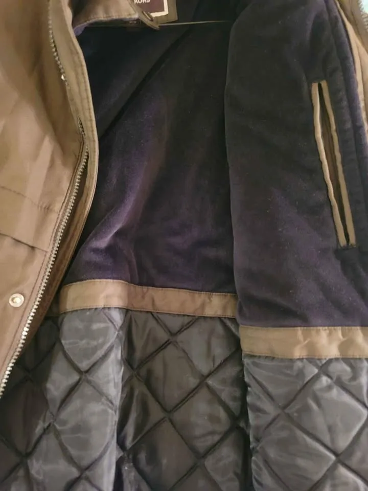 Legit Michael Kors Aviator Men Jacket like new image indicator(7)