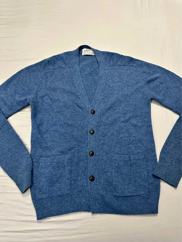Vintage La Ronde Lambswool Cardigan Mens Size Medium $60 thumbnail