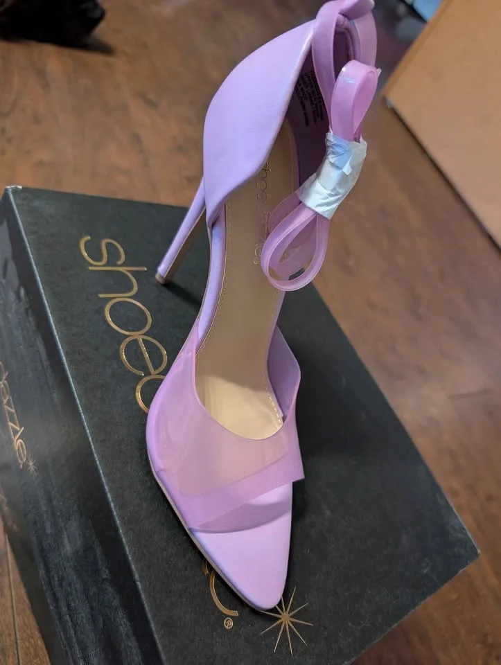 Purple lilac stiletto heels image indicator(3)