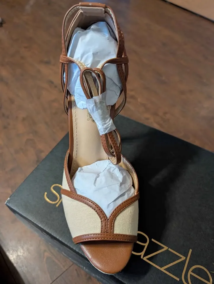 Brown and cream ultra high heel image indicator(3)