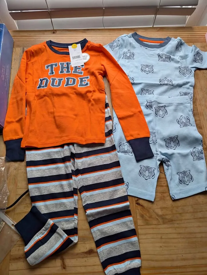 Boys 4 piece pajama set thumbnail