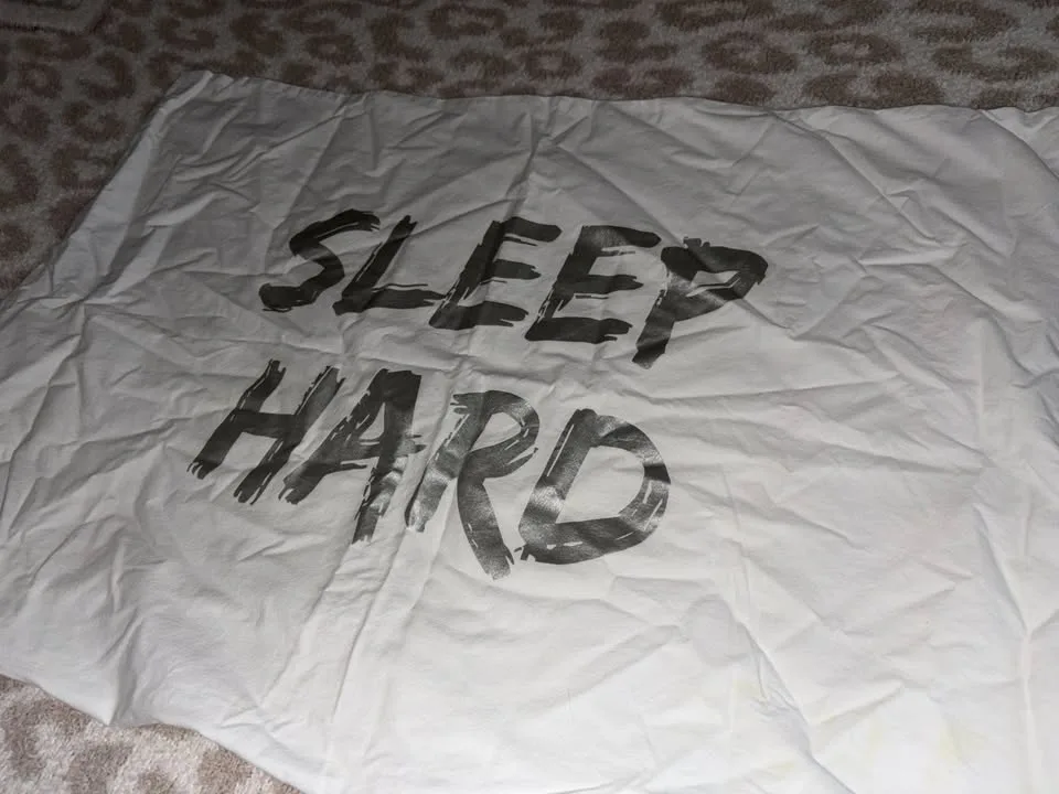 Queen Pillowcase Set - WORK HARD SLEEP HARD image indicator(4)