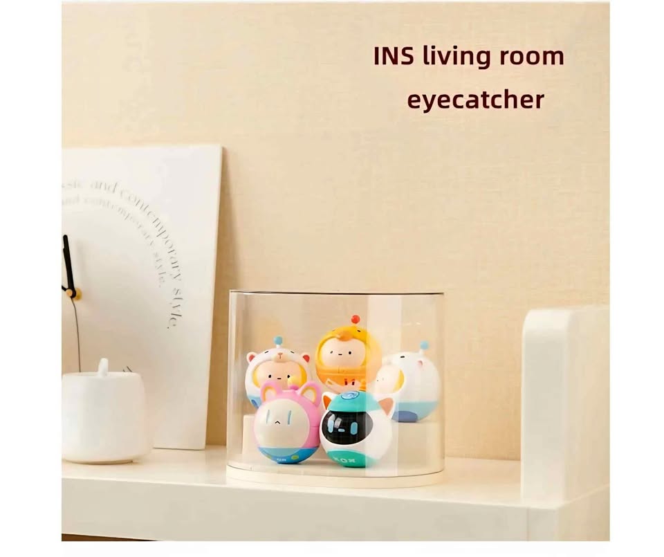 AOWIS Transparent Doll Display Box