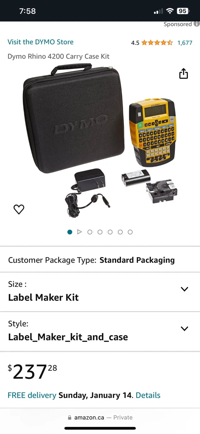 Brand new Dymo Rhino 4200 case kit image indicator(2)