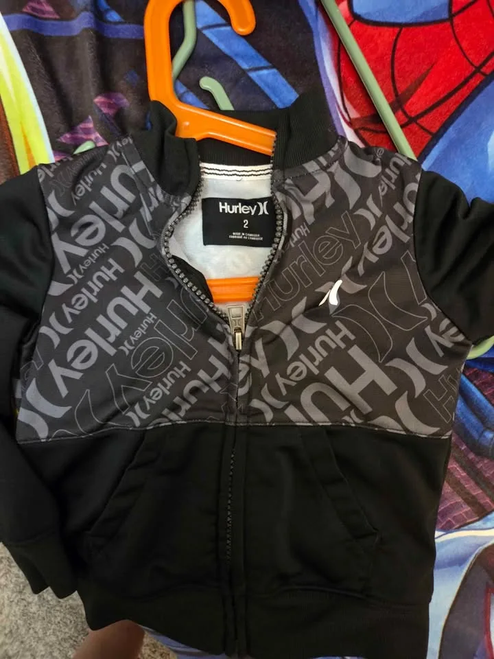 Like new. Hurley jacket Sz 2 toddler image indicator(3)