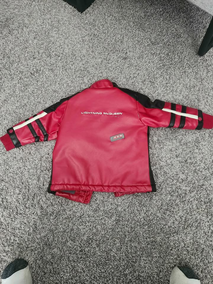 Disney Cars 2t Pleather Bomber Jacket with fleece lining - photo 2