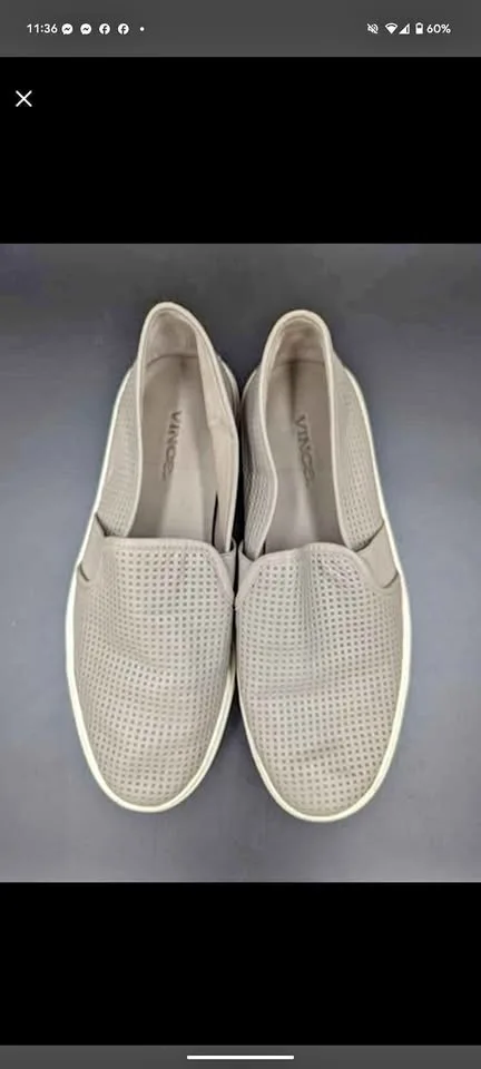 ✨ Vince Blair Slip-On Sneakers - Taupe Grey, Size 5M/35 thumbnail