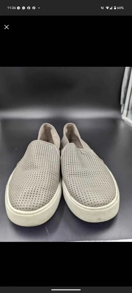 ✨ Vince Blair Slip-On Sneakers - Taupe Grey, Size 5M/35 image indicator(2)