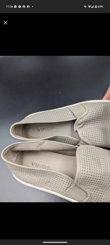 ✨ Vince Blair Slip-On Sneakers - Taupe Grey, Size 5M/35 image indicator(3)