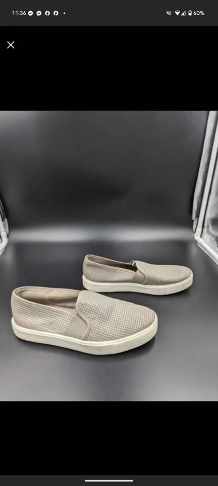 ✨ Vince Blair Slip-On Sneakers - Taupe Grey, Size 5M/35 image indicator(4)