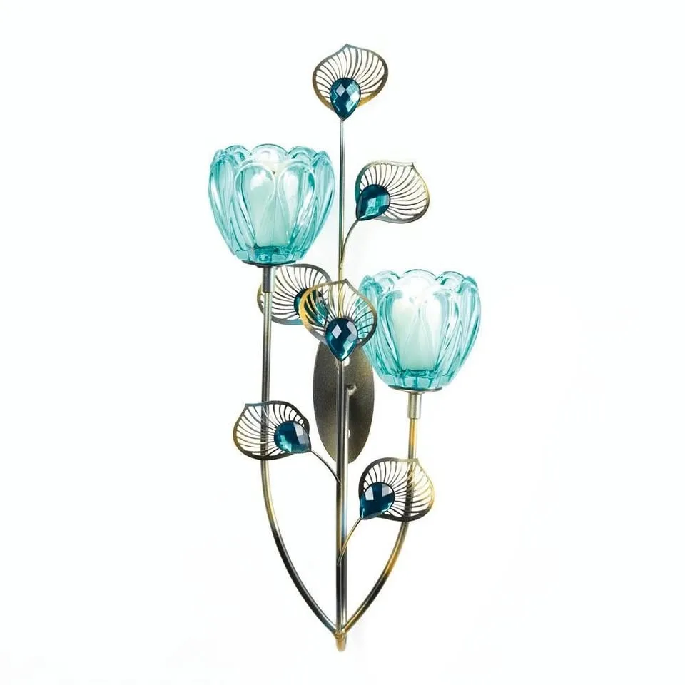 Peacock Blossom Duo Cup Sconce thumbnail