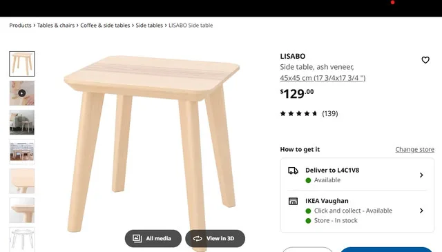 Ikea Morabo Sofa and Lisabo coffee Tables image indicator(2)