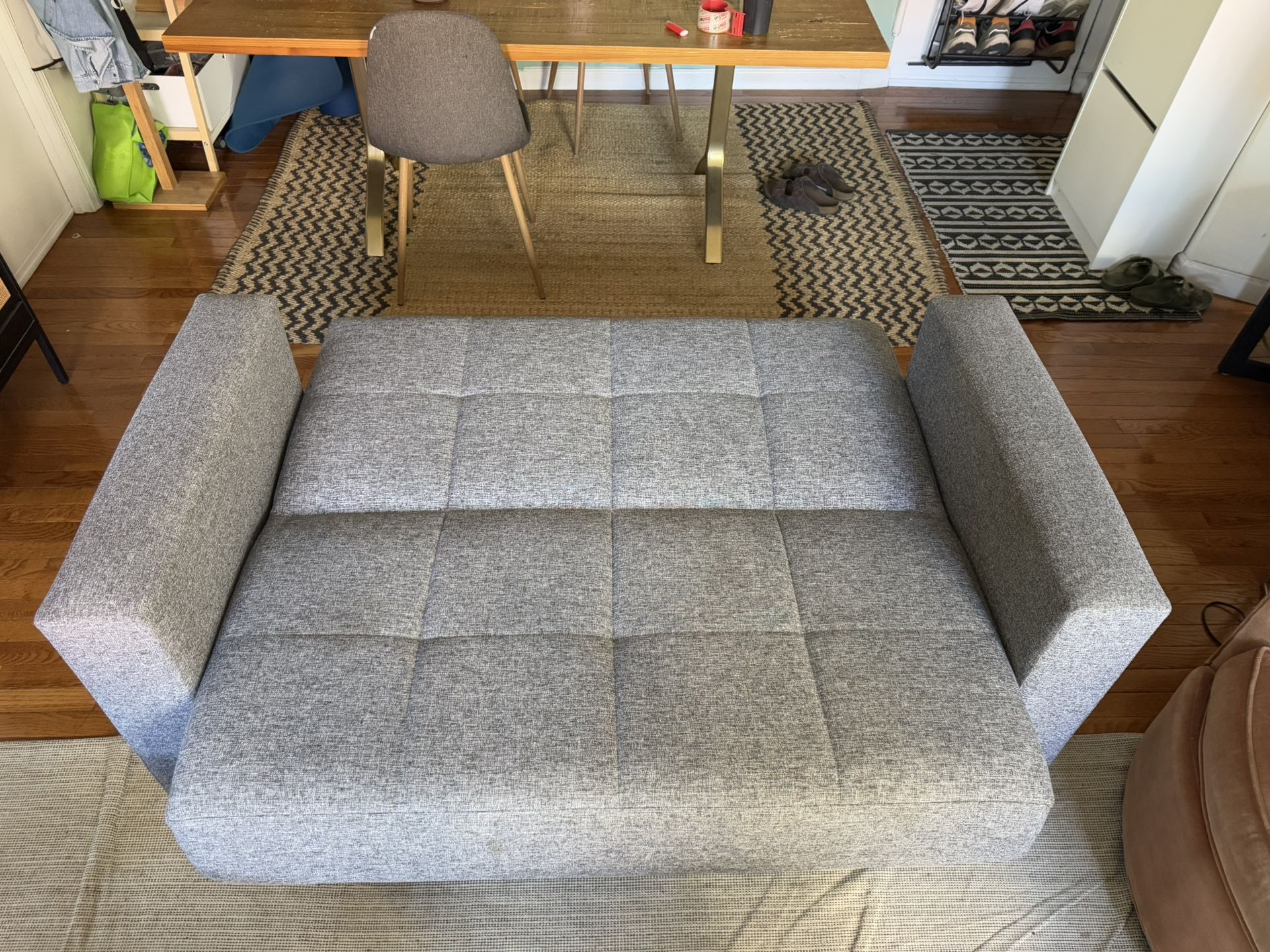 Upholstered Convertible Loveseat with Storage - FREE DELIVERY - photo 2