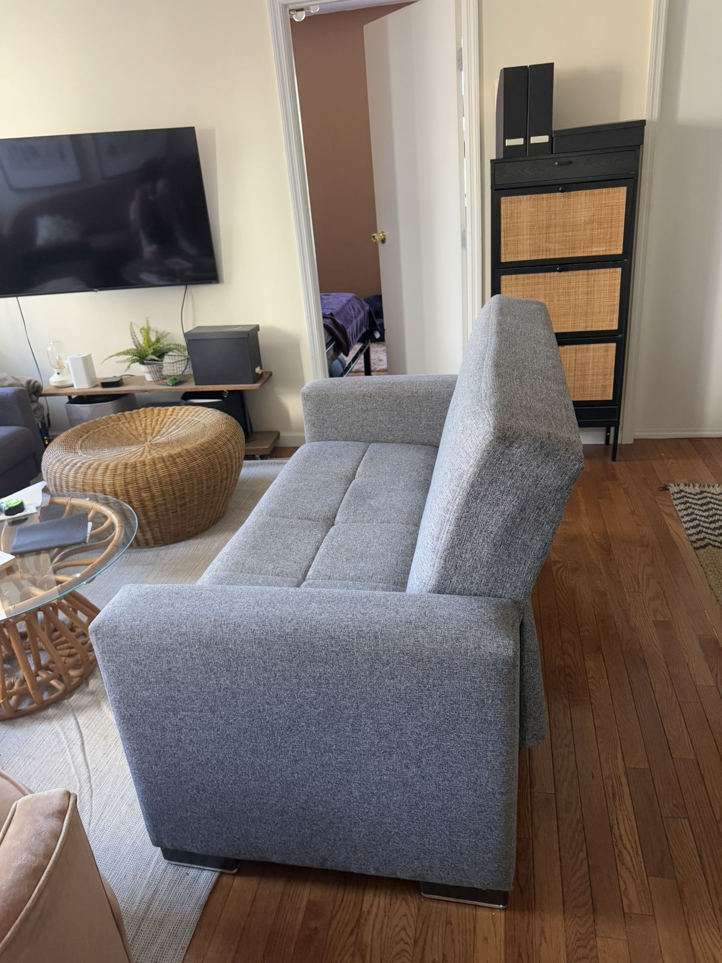 Upholstered Convertible Loveseat with Storage - FREE DELIVERY - photo 3