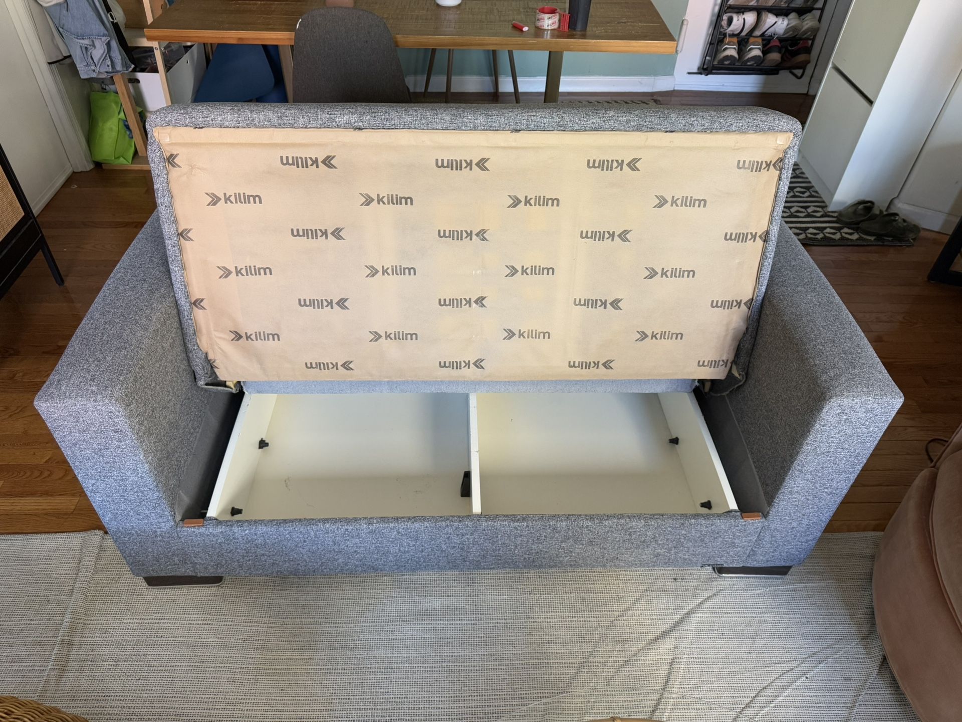 Upholstered Convertible Loveseat with Storage - FREE DELIVERY - photo 4