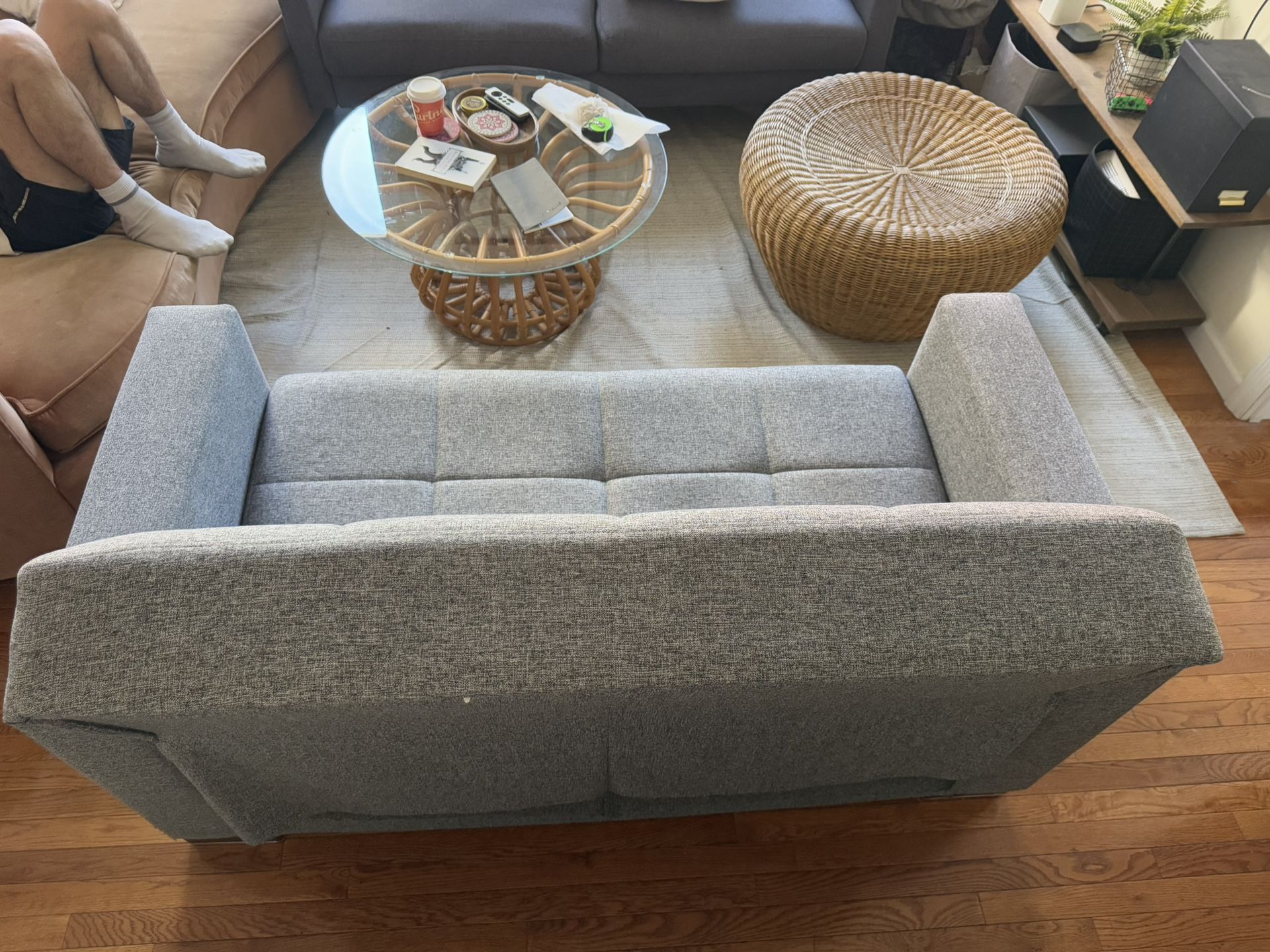 Upholstered Convertible Loveseat with Storage - FREE DELIVERY - photo 5