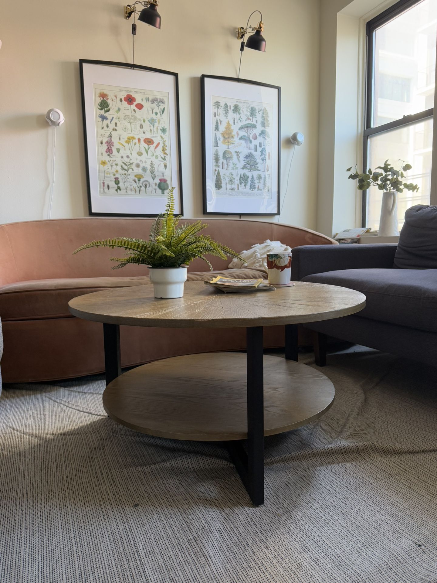 Round Wood Coffee Table - photo 4