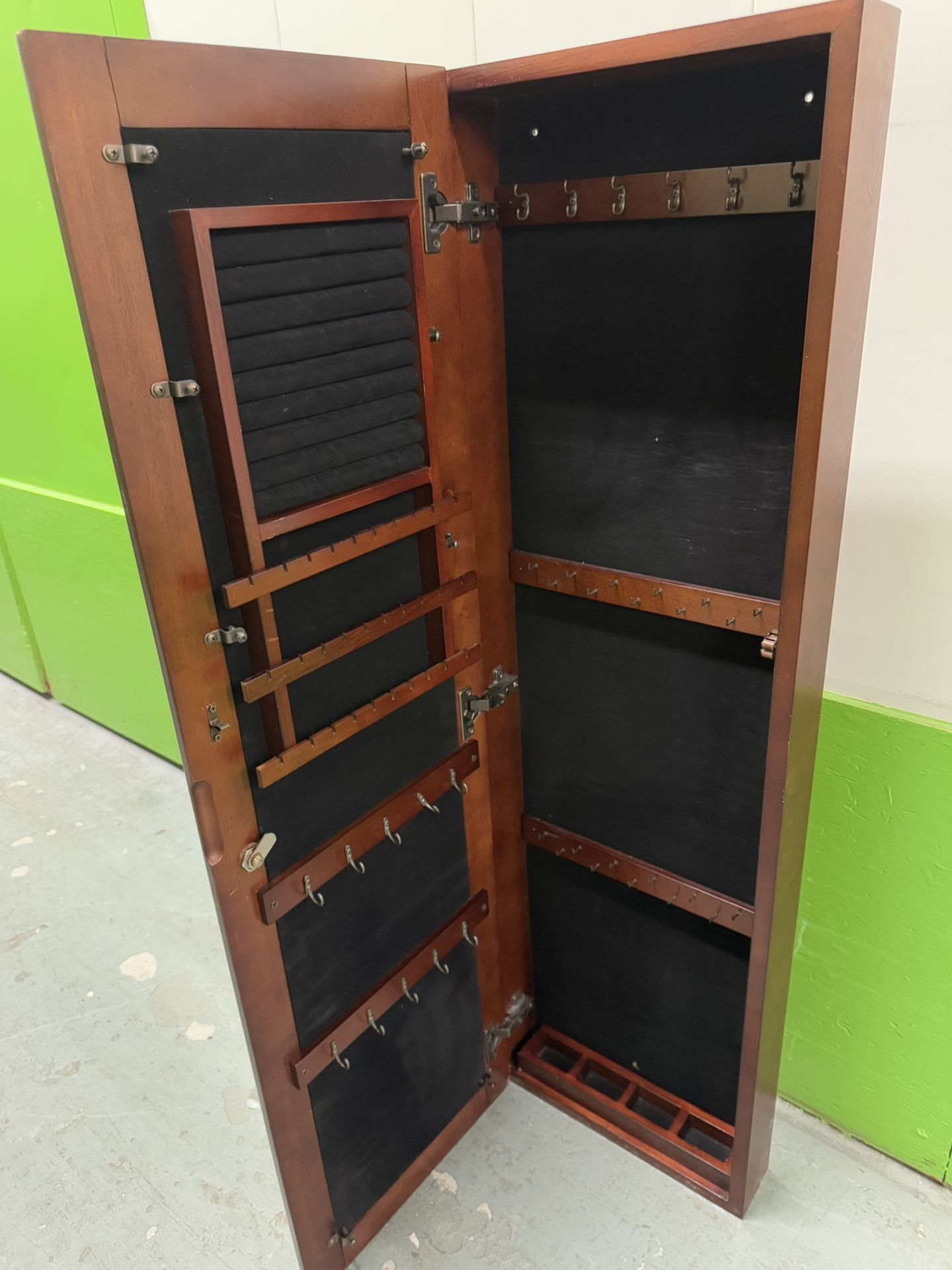 Vintage Nina Walnut Jewelry Armoire - photo 2