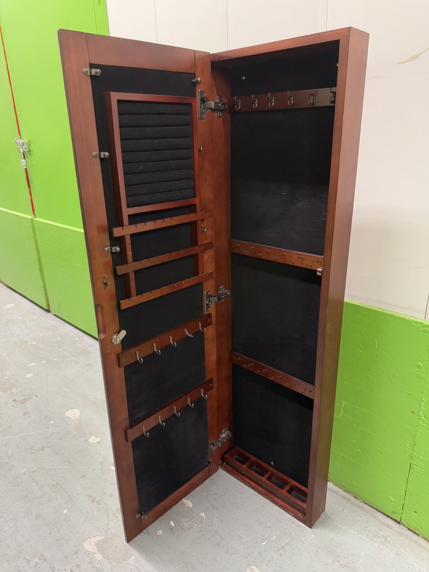 Vintage Nina Walnut Jewelry Armoire - photo 4