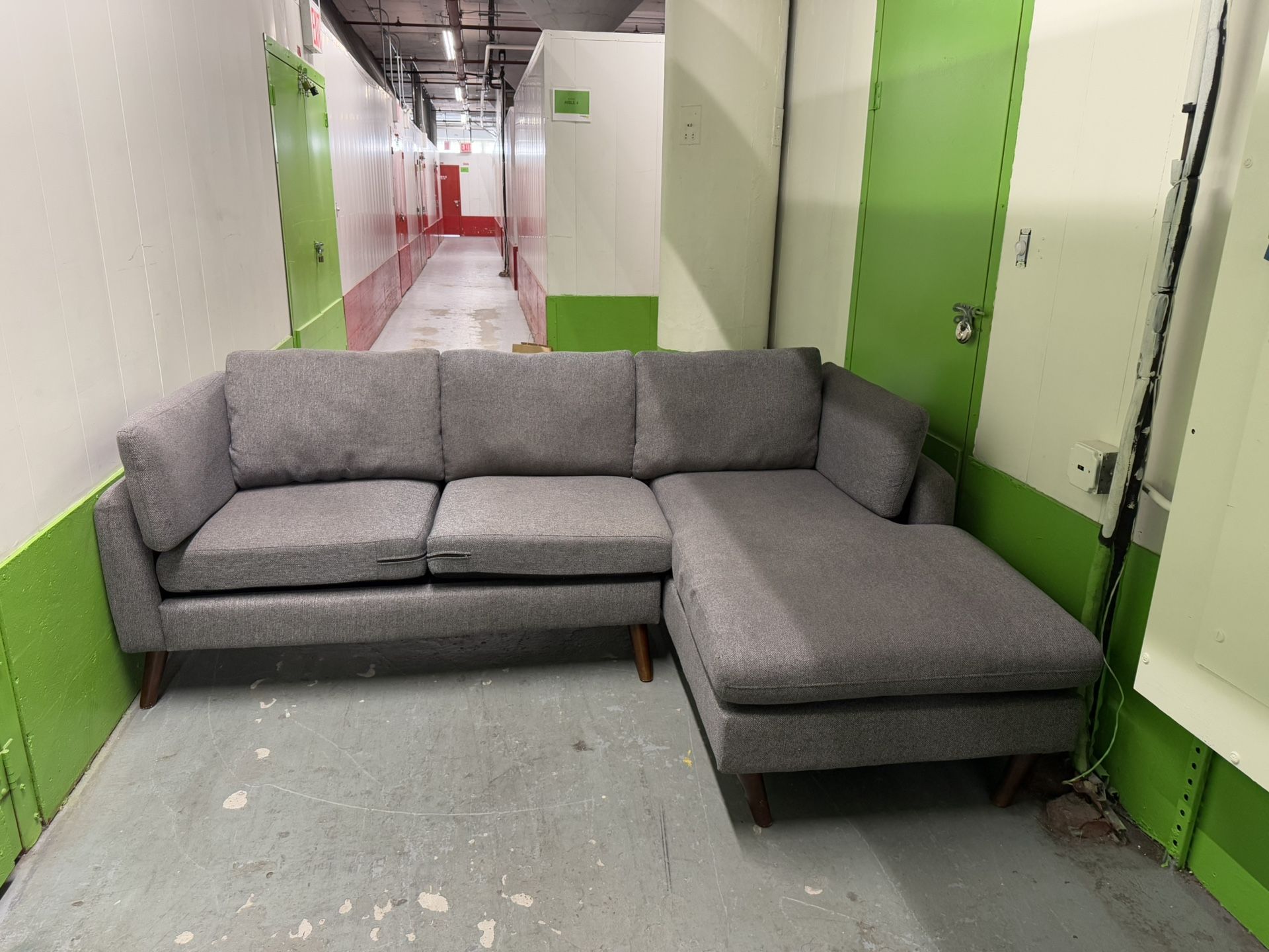 Modern Gray Sectional Sofa with Chaise — FREE DELIVERY - photo 2