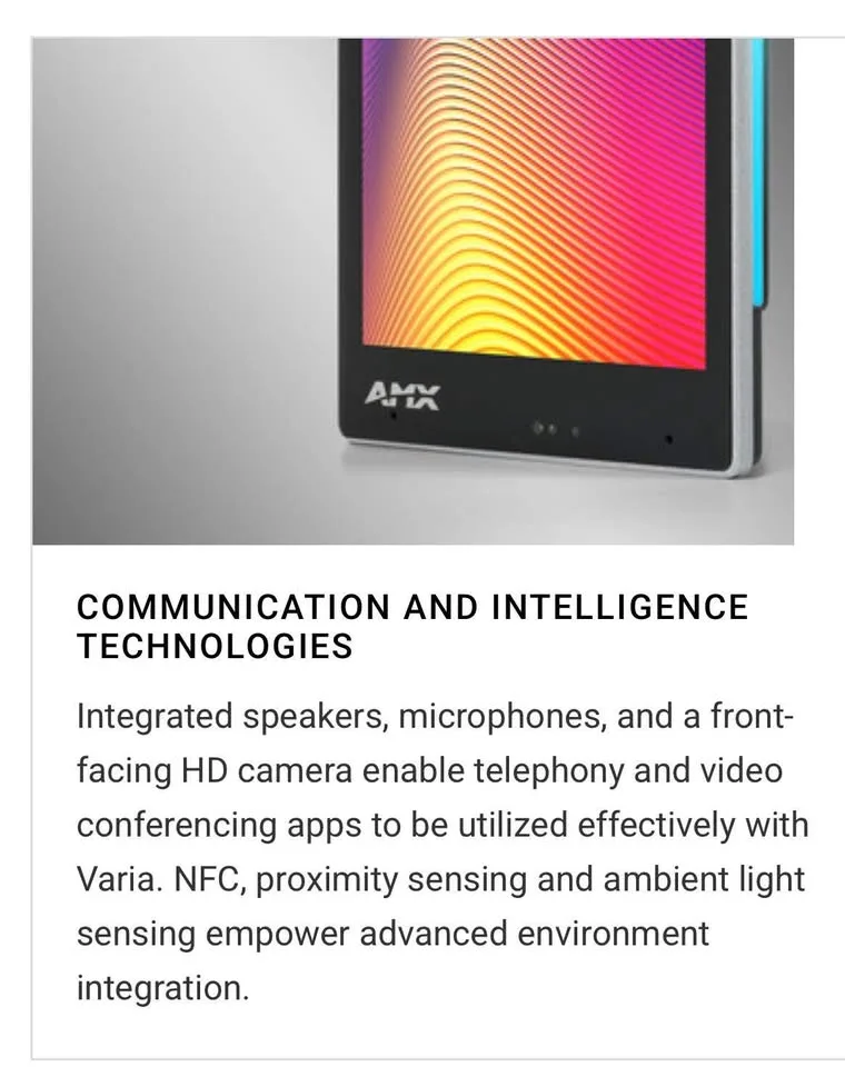 Harman Varia AMX SL-80 8” touch panel image indicator(5)