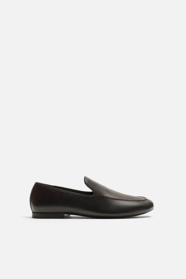 Zara Men's Elegant Black Slip-On Loafers - photo 2