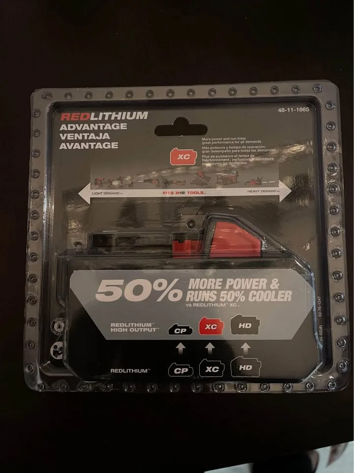 Milwaukee M18 XC6.0 Battery Pack – Brand New (Sealed) image indicator(2)