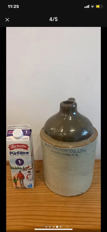 Antique Stoneware Crock Jug image indicator(3)