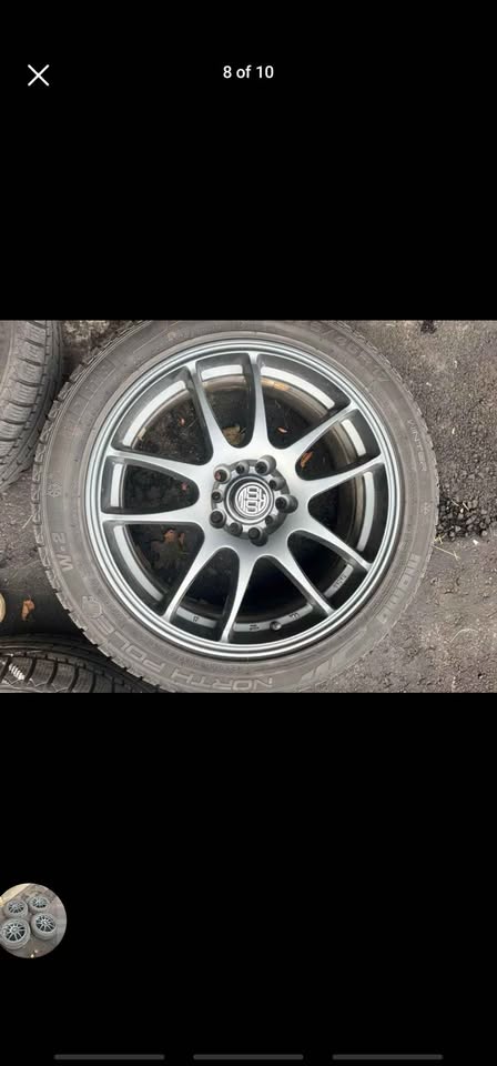 225/45R17 Momo Winter Tires on RSSW Mags - photo 3