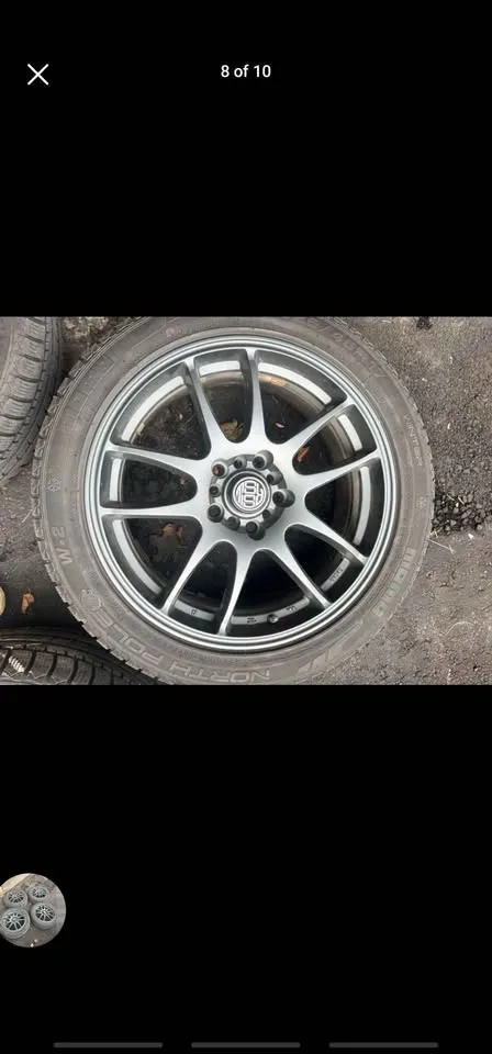 225/45R17 Momo Winter Tires on RSSW Mags image indicator(3)