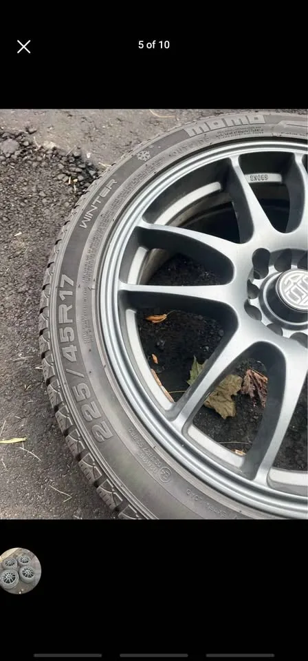 225/45R17 Momo Winter Tires on RSSW Mags image indicator(6)