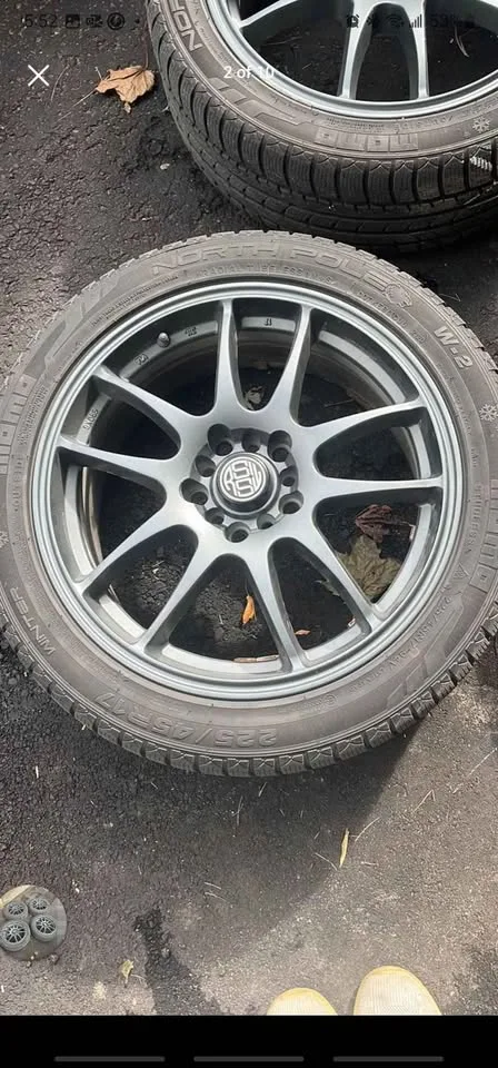 225/45R17 Momo Winter Tires on RSSW Mags image indicator(9)